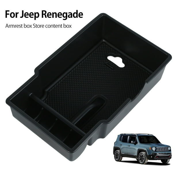 Center Console Glove Organizer Tray Armrest Storage Box for 2015 2016 2017 2018 Jeep Renegade Accessories 